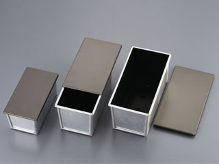 天板 アルミ ナノ・コーティング 食パン型 蓋付 1.5斤画像