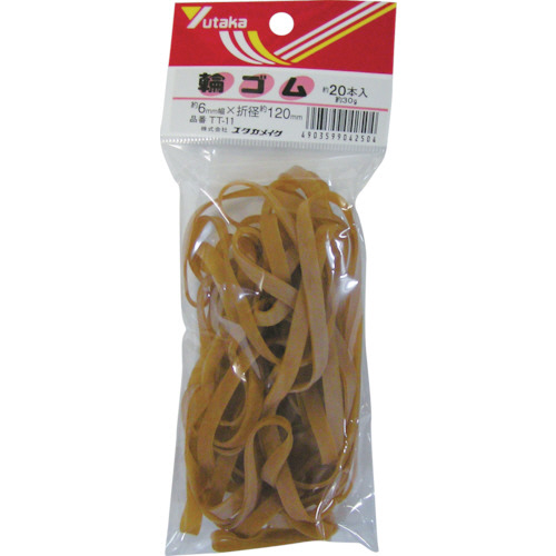 ｺﾞﾑ 輪ｺﾞﾑ 6mm×120mm 1袋(20本)画像