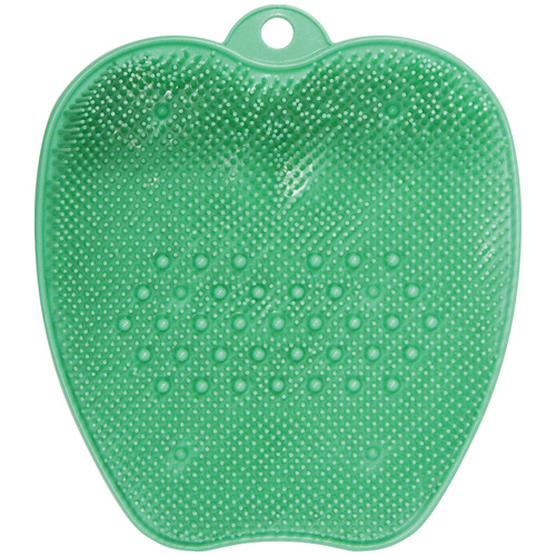 足裏ﾌﾞﾗｼﾏｯﾄ らくらく足ｷﾚｲ ｸﾞﾘｰﾝ 1枚画像