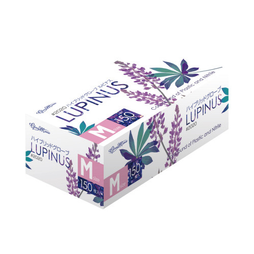 ハイブリッドグローブ　ルピナス粉無１５０枚Ｍ×１２画像