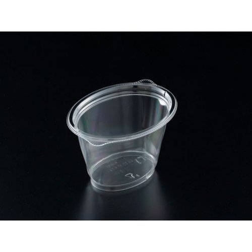 フルーツ容器 バイオカップ ハレル10-68B リスパック 透明なカップにカラフルなフルーツが盛り付けられた状態