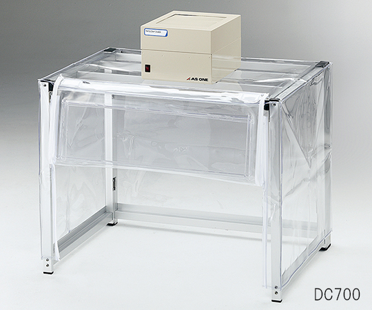 折りたたみ粉体計量ドラフト　ファンユニット1台付き　700×500×550（700）mm画像