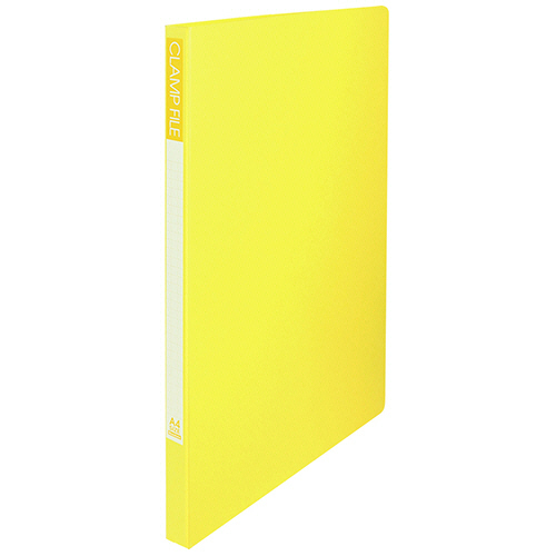 ｸﾗﾝﾌﾟﾌｧｲﾙ A4ﾀﾃ 100枚収容 10mmとじ 背幅18mm ｲｴﾛｰ 1冊画像