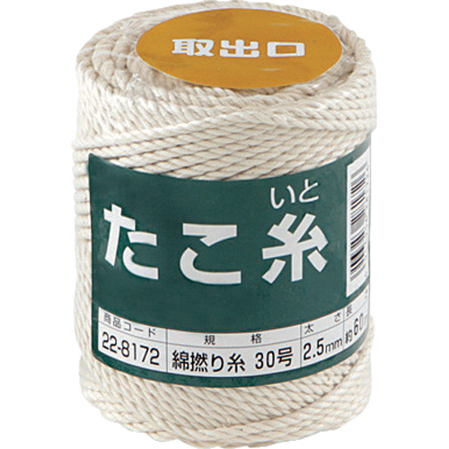 高木 たこ糸 綿撚り糸 #30 1巻画像
