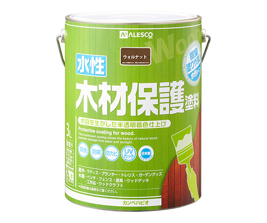 水性木材保護塗料　ウォルナット　3L画像