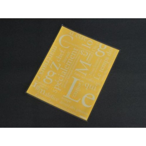 製菓向け袋 カマス GT(透明タイプ) No.3 洋柄イエロー バラ 福助工業 [バラ販売]画像