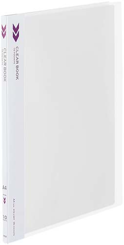 クリヤーブックＫ２　固定式Ａ４縦１０Ｐ透明１０冊画像
