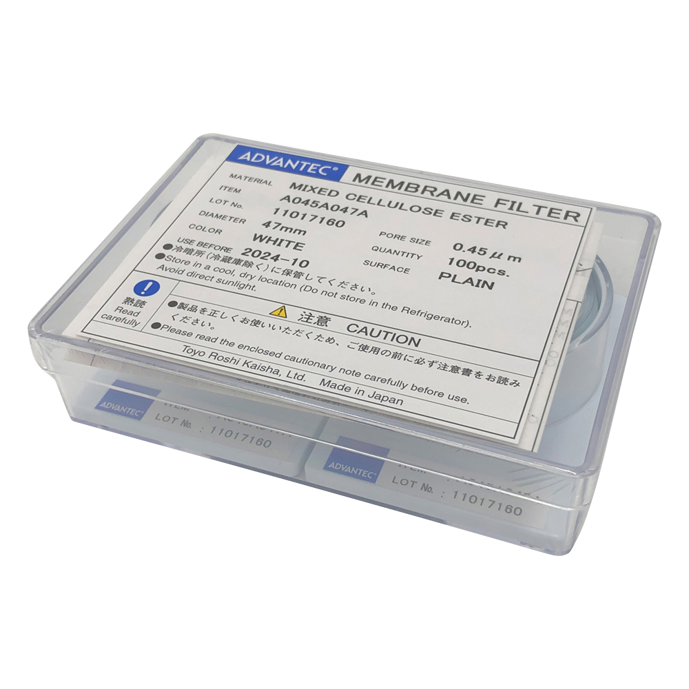 メンブレンフィルター（セルロース混合エステルタイプ）　孔径0.45μm　100枚入