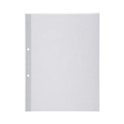 クリヤーブック替紙　Ａ４縦　２穴　灰　１０枚画像