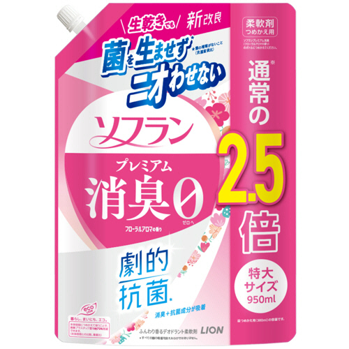 ｿﾌﾗﾝ ﾌﾟﾚﾐｱﾑ消臭 ﾌﾛｰﾗﾙｱﾛﾏの香り つめかえ用 特大 950mL 1個画像