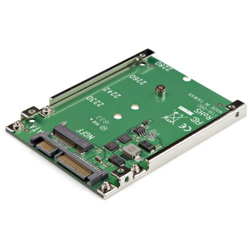 M.2　SSD-2.5型SATA変換アダプタ　オープンフレーム筐体(高さ7mm)　1個画像