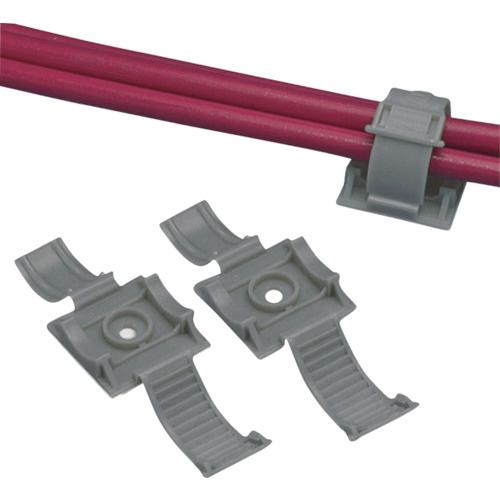 固定具 ｸﾘﾝﾁｬｰ M3ねじ止め ﾃﾚﾎﾝｸﾞﾚｰ 1ﾊﾟｯｸ(100個)画像