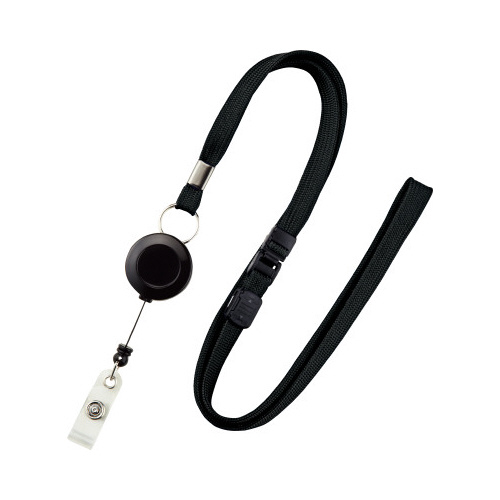 リールストラップ　黒画像