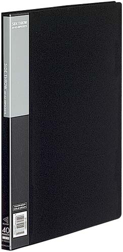 クリヤーブックベーシック横入　Ａ４縦４０Ｐ黒１０冊画像