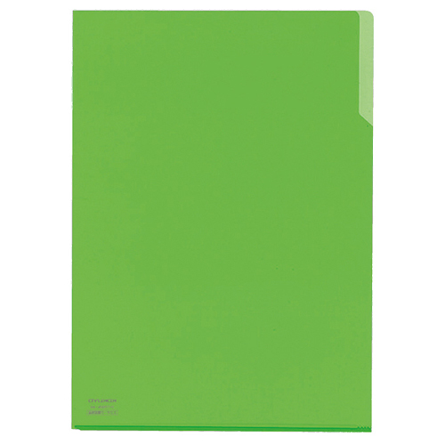 ｸﾘﾔｰﾎﾙﾀﾞｰ10(ﾃﾝ) A4 黄緑 1ｾｯﾄ(5枚)画像