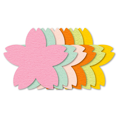 ぷちｶｰﾄﾞ ｻｸﾗ 中 (6色×各2枚)/ﾊﾟｯｸ 1ｾｯﾄ(10ﾊﾟｯｸ)画像