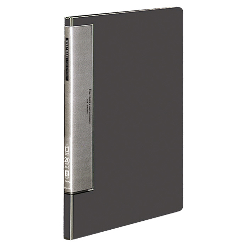 ｸﾘﾔｰﾌﾞｯｸ(ｳｪｰﾌﾞｶｯﾄﾎﾟｹｯﾄ･固定式) A4ﾀﾃ 20ﾎﾟｹｯﾄ 背幅17mm ﾀﾞｰｸｸﾞﾚｰ 1冊画像