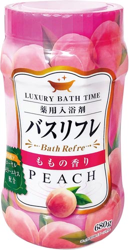 バスリフレ薬用入浴剤桃の香り６８０ｇ画像