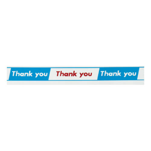 「Thank You」のメッセージ印刷付きセロハンテープ