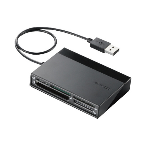 カードリーダー　ＵＳＢハブ３ポート付　ブラック×３画像