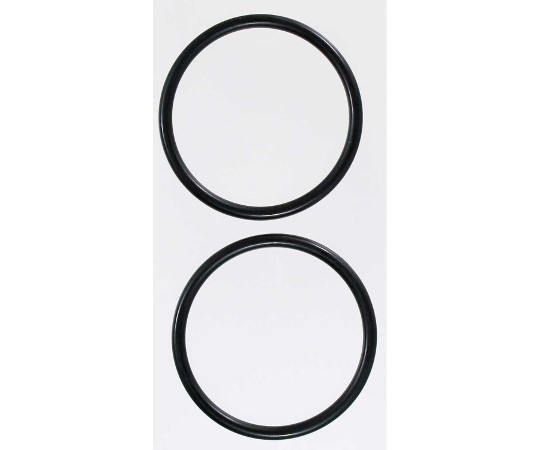 Oリング　太さ3.5mm×内径44.7mm　2個入 透明なOリングが整然と並ぶ状態