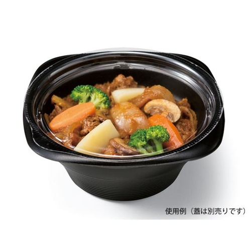 リスパック スープ容器 RHFフーフ127-50B 黒 発泡 本体画像