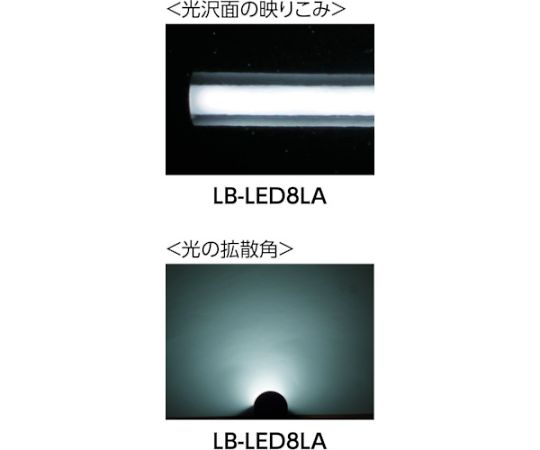 コードレスライトLED本体　防雨タイプ　耐薬品性外筒仕様 透明な外筒に収められた防雨仕様の照明器具