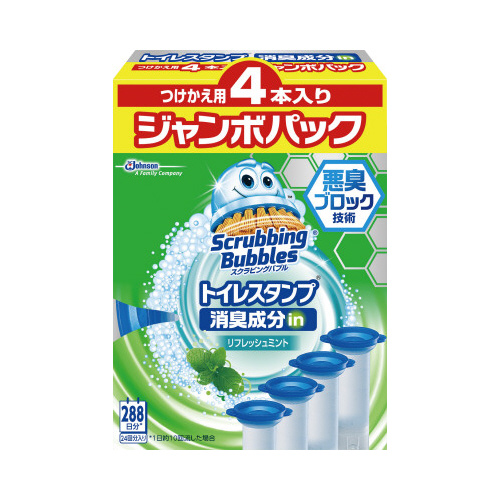 ＳバブルトイレＳ消臭リフレッシュＭ替パック４Ｐ×３画像
