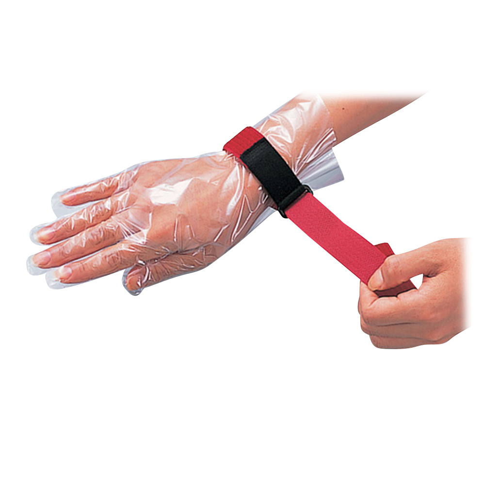 リスト＆レッグシールバンド（伸縮タイプ）　赤　2本入画像