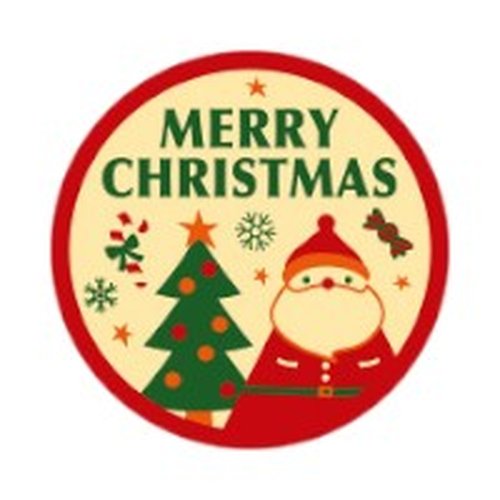 ラベル SP-716 MERRY CHRISTMAS サンタ(中) 朋JSP画像
