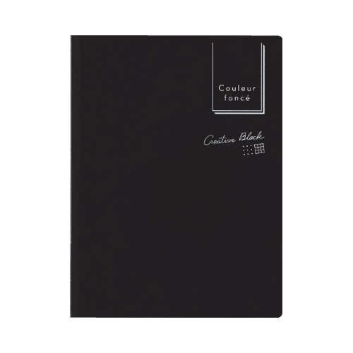 クルールフォンセ付箋　ドット・方眼　ブラック画像