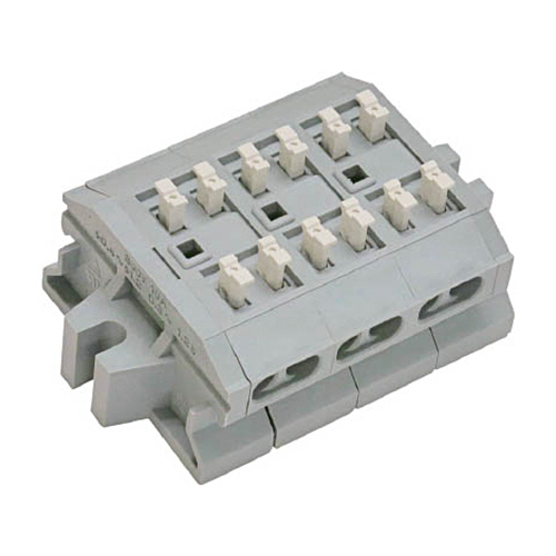 ｽｸﾘｭｰﾚｽ端子台 極数3 1個画像