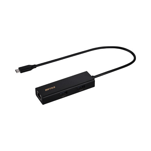 ＵＳＢ－Ｃ接続　ＬＡＮアダプターハブ付　ブラック