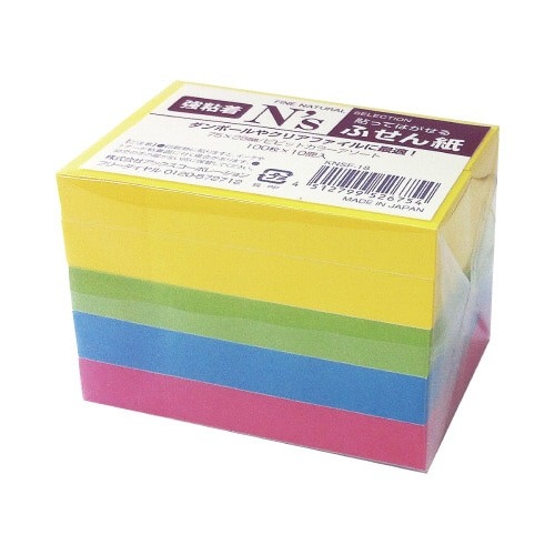 Ｎ’ｓ強粘着ふせん　７５×２５　ビビッド　１０冊入画像