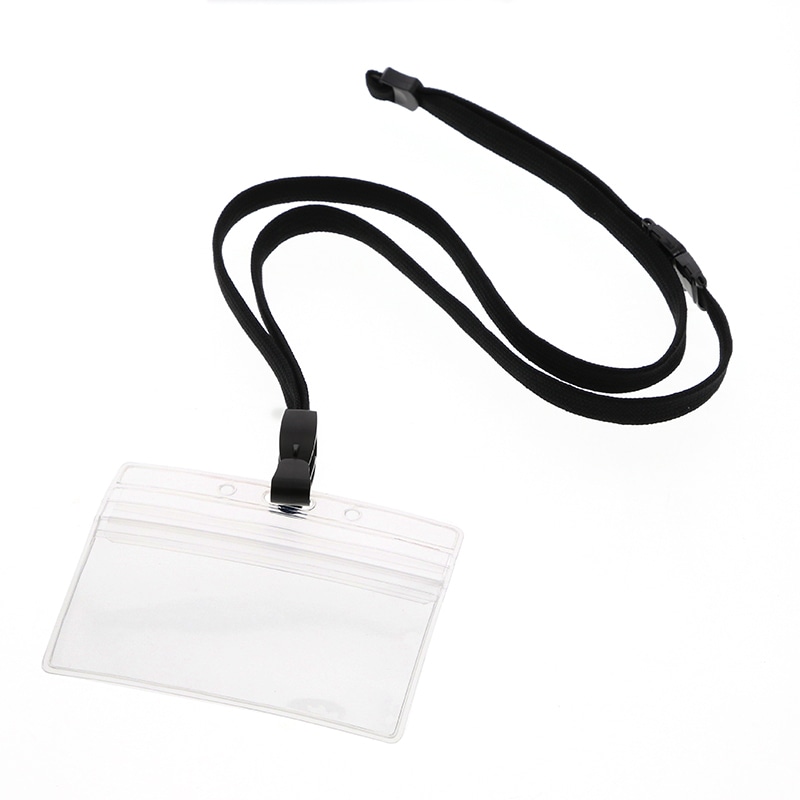 吊り下げ名札　チャック式　黒　１０枚画像