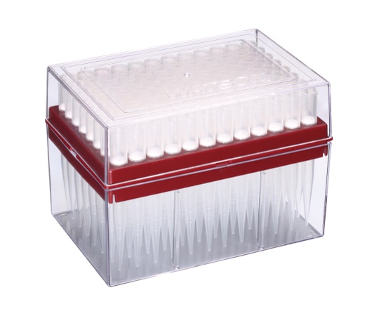 1000μL ロング ハイパーフィルターチップ システムラック 滅菌 1箱（96本×10ラック入）画像