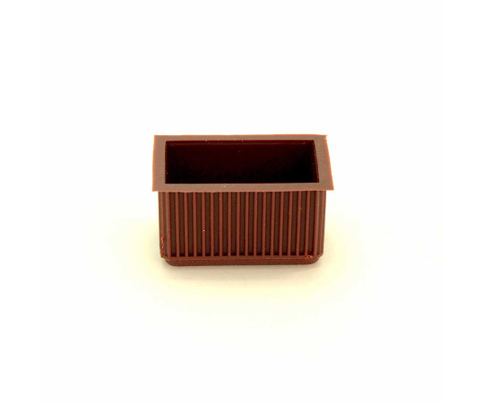 イスキャップ　平角　茶　対象脚サイズ24×45mm画像