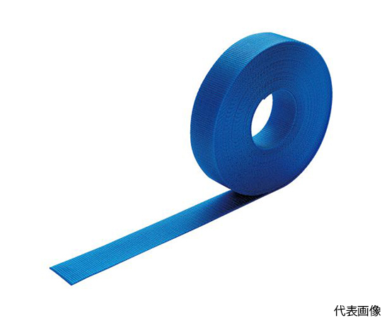 ナイロン平ベルト 1.2t×20mm×10m 青画像
