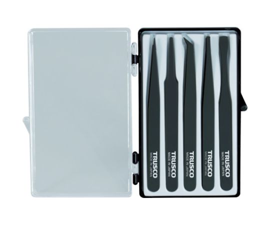 プラスチック製ピンセット5本組セット画像