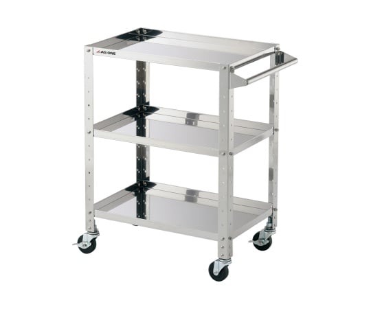 ステンレスヘビーワゴン　枠付き　3段画像