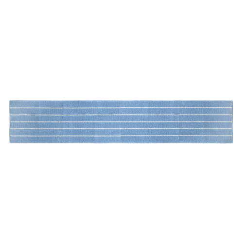 Bボーダー　キッチンマット　約45×180cm　B　ブルー画像