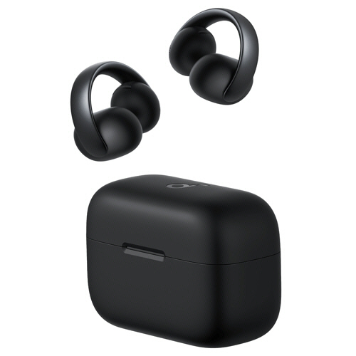 ｵｰﾌﾟﾝｲﾔｰ型ﾜｲﾔﾚｽｲﾔﾎﾝ soundcore AeroClip ﾐｯﾄﾞﾅｲﾄﾌﾞﾗｯｸ 1個