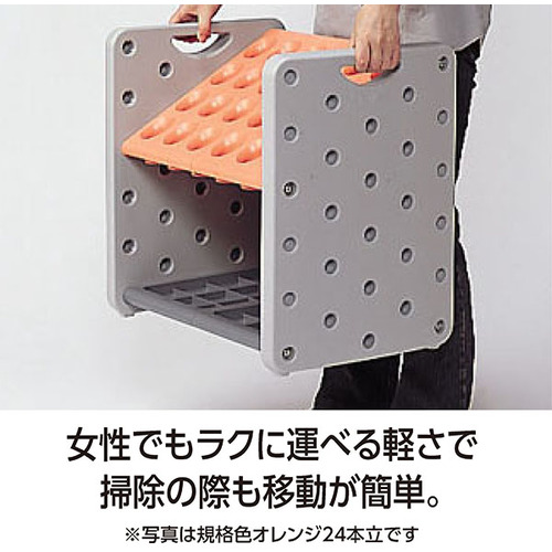 安全面を考慮し丸みのあるフォルムの傘立（36本）