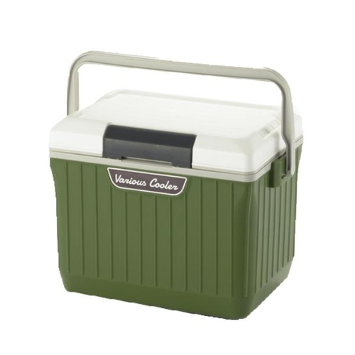 クーラーボックス 9L ベリアスクーラー ハードタイプ ホワイト×グリーン画像