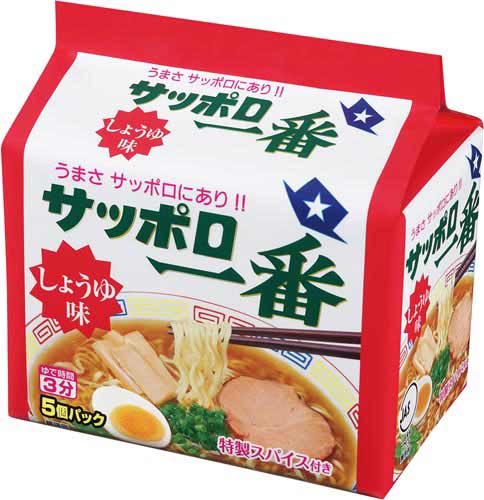 サッポロ一番　しょうゆ味　５個パック画像