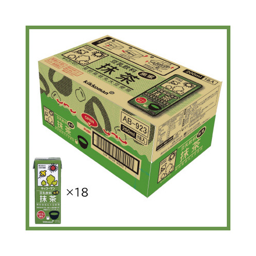 豆乳飲料　抹茶　１８本画像