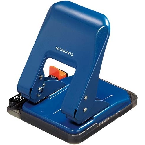 ２穴パンチ　ラクアケ　３７枚穿孔　ブルー３個画像