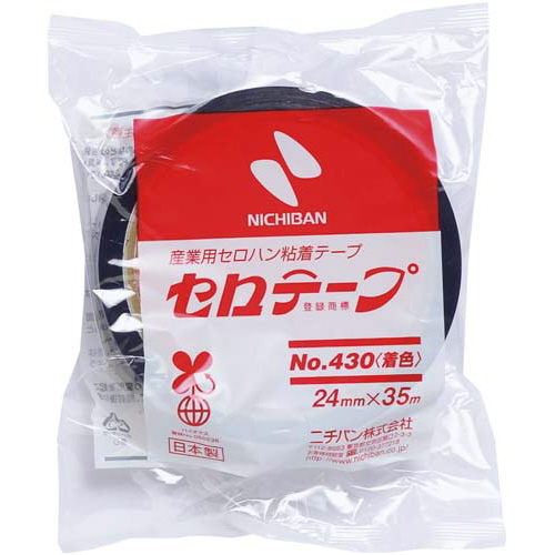 着色セロテープ　青　24mm×35m5巻入画像
