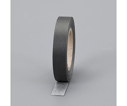 12.0mmx10m 目隠しセキュリティテープ(無地/黒/6巻) テープが整然と並べられた黒いパッケージの様子