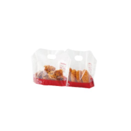 耐油袋 和柄deタッチ(小) 朱色 コバヤシ [ケース販売] 和柄のデザインが施された小さな耐油袋が立てられた状態